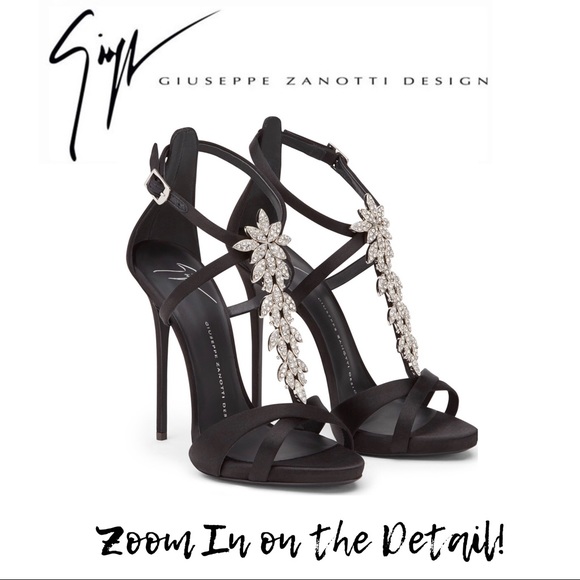 GIUSEPPE ZANOTTI Black 💎 Celebrity Heels - NEW - Picture 8 of 8
